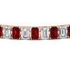Load image into Gallery viewer, tennis-bracelet-basket-set-emerald-cut-20-carat-with-ruby-in-rose-gold-FDBRC10449EMGRUDRANGLE5-20.00CT-NL-RG.jpg