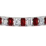 Load image into Gallery viewer, tennis-bracelet-basket-set-emerald-cut-20-carat-with-ruby-in-white-gold-FDBRC10449EMGRUDRANGLE5-20.00CT-NL-WG.jpg