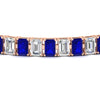 Load image into Gallery viewer, tennis-bracelet-basket-set-emerald-cut-20-carat-with-sapphire-in-rose-gold-FDBRC10449EMGSABLANGLE5-20.00CT-NL-RG.jpg