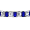 Load image into Gallery viewer, tennis-bracelet-basket-set-emerald-cut-20-carat-with-sapphire-in-white-gold-FDBRC10449EMGSABLANGLE5-20.00CT-NL-WG.jpg