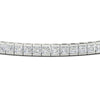 Load image into Gallery viewer, Princess Cut Half Bezel Tennis Bracelet