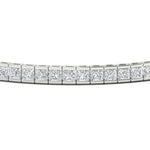 Load image into Gallery viewer, Princess Cut Half Bezel Tennis Bracelet