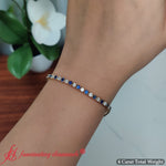 Load image into Gallery viewer, tennis-diamond-bracelet-4-carat-with-sapphire-in-18k-yellow-gold-fdbrc8635ro-4-00-ct-3