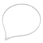 Load image into Gallery viewer, tennis-v-shaped-diamond-necklace-in-FD-NK10421-NL-WG