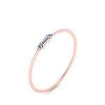 Load image into Gallery viewer, Thin Stack Baguette Ring