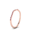 Load image into Gallery viewer, thin-curved-diamond-band-with-pink-sapphire-in-18K-rose-gold-FD8300BGSADRPI-NL-RG