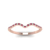 Load image into Gallery viewer, thin-curved-diamond-band-with-pink-sapphire-in-18K-rose-gold-FD8300BGSADRPI-NL-RG