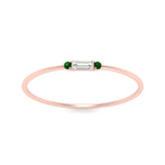 Load image into Gallery viewer, Thin Stack Baguette Ring