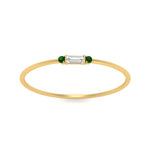 Load image into Gallery viewer, Thin Stack Baguette Ring