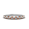 Load image into Gallery viewer, thin-orange-sapphire-vintage-wedding-band-in-white-gold-FD123703BGSAOR-NL-WG-GS