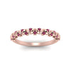 Load image into Gallery viewer, thin-pink-sapphire-vintage-wedding-band-in-rose-gold-FD123703BGSADRPI-NL-RG-GS