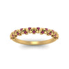 Load image into Gallery viewer, thin-pink-sapphire-vintage-wedding-band-in-yellow-gold-FD123703BGSADRPI-NL-YG-GS