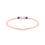 Load image into Gallery viewer, Stackable Thin Baguette Ring