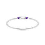 Load image into Gallery viewer, Thin Stack Baguette Ring