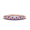 Load image into Gallery viewer, thin-purple-topaz-vintage-wedding-band-in-rose-gold-FD123703BGVITO-NL-RG-GS