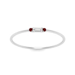 Load image into Gallery viewer, Stackable Thin Baguette Ring