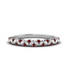 Load image into Gallery viewer, thin-ruby-vintage-wedding-band-in-white-gold-FD123703BGRUDR-NL-WG-GS
