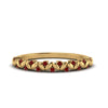 Load image into Gallery viewer, thin-ruby-vintage-wedding-band-in-yellow-gold-FD123703BGRUDR-NL-YG-GS