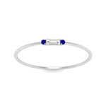 Load image into Gallery viewer, Stackable Thin Baguette Ring