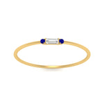 Load image into Gallery viewer, Thin Stack Baguette Ring