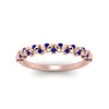 Load image into Gallery viewer, thin-sapphire-vintage-wedding-band-in-rose-gold-FD123703BGSABL-NL-RG-GS