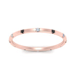 Load image into Gallery viewer, thin-space-out-stackable-band-with-black-diamond-in-rose-gold-FDEWB9437RORGBLACKANGLE5-NL-RG