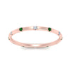 Load image into Gallery viewer, thin-space-out-stackable-diamond-band-with-emerald-in-rose-gold-FDEWB9437RORGEMGRANGLE5-NL-RG