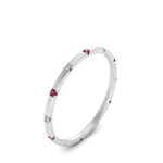 Load image into Gallery viewer, thin-space-out-stackable-diamond-band-with-pink-sapphire-in-white-gold-FDEWB9437RORGSADRPIANGLE2-NL-WG