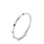 Load image into Gallery viewer, thin-space-out-stackable-diamond-band-with-purple-topaz-in-white-gold-FDEWB9437RORGVITOANGLE2-NL-WG
