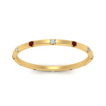 Load image into Gallery viewer, thin-space-out-stackable-diamond-band-with-ruby-in-yellow-gold-FDEWB9437RORGRUDRANGLE5-NL-YG