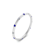 Load image into Gallery viewer, thin-space-out-stackable-diamond-band-with-sapphire-in-white-gold-FDEWB9437RORGSABLANGLE2-NL-WG