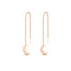Load image into Gallery viewer, threadmoondangleearring-in-rose-gold-FDEAR8855ANGLE3-NL-RG
