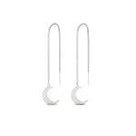 Load image into Gallery viewer, threadmoondangleearring-in-white-gold-FDEAR8855ANGLE2-NL-WG