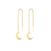 Load image into Gallery viewer, threadmoondangleearring-in-yellow-gold-FDEAR8855ANGLE2-NL-YG