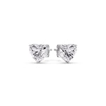 Load image into Gallery viewer, Heart Shaped 3 Prong Basket Stud Earring