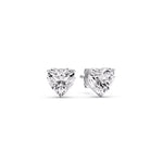 Load image into Gallery viewer, Heart Shaped 3 Prong Basket Stud Earring