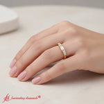 Load image into Gallery viewer, three-stone-baguette-diamond-band-in-yellow-gold-FDENS100B