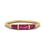 Load image into Gallery viewer, three-stone-baguette-pink-sapphire-band-in-FDENS100BGSADRPI-NL-YG