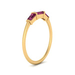 Load image into Gallery viewer, three-stone-baguette-pink-sapphire-band-in-FDENS100BGSADRPI-NL-YG