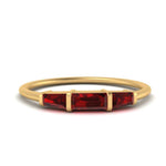 Load image into Gallery viewer, three-stone-baguette-ruby-band-in-FDENS100BGRUDR-NL-YG