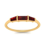 Load image into Gallery viewer, three-stone-baguette-ruby-band-in-FDENS100BGRUDR-NL-YG