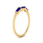Load image into Gallery viewer, three-stone-baguette-sapphire-band-in-FDENS100BGSABL-NL-YG