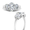 Load image into Gallery viewer, three-stone-oval-basket-lab-grown-ring-in-white-gold-FD10416OVRANGLE3-NL-WG