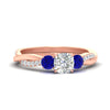 Load image into Gallery viewer, three-stone-twisted-cushion-cut-vine-sapphire-engagement-ring-in-rose-gold-fdens3301curgsablsleep-nl-rg.jpg