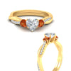 Load image into Gallery viewer, three-stone-twisted-heart-shaped-vine-orange-sapphire-engagement-ring-in-yellow-gold-fdens3301htrgsaorangle3-nl-yg.jpg
