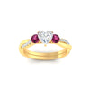 Load image into Gallery viewer, three-stone-twisted-heart-shaped-vine-pink-sapphire-engagement-ring-in-yellow-gold-fdens3301htrgsadrpiangle5-nl-yg.jpg