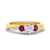 Load image into Gallery viewer, three-stone-twisted-heart-shaped-vine-pink-sapphire-engagement-ring-in-yellow-gold-fdens3301htrgsadrpisleep-nl-yg.jpg