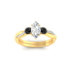 Load image into Gallery viewer, three-stone-twisted-marquise-cut-vine-black-diamond-engagement-ring-in-yellow-gold-fdens3301mqrgblackangle5-nl-yg.jpg