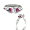 Load image into Gallery viewer, three-stone-twisted-radiant-cut-vine-pink-sapphire-engagement-ring-in-white-gold-fdens3301rargsadrpiangle3-nl-wg.jpg