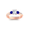 Load image into Gallery viewer, three-stone-twisted-radiant-cut-vine-sapphire-engagement-ring-in-rose-gold-fdens3301rargsablangle5-nl-rg.jpg